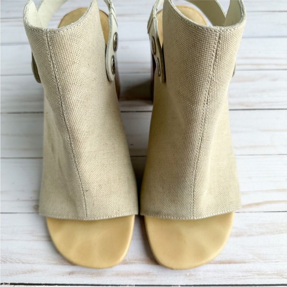 Rag And Bone Leigh Natural Canvas Open Toe Sandal - image 4